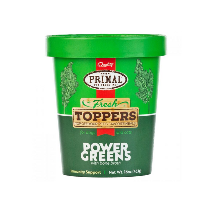 Primal Frozen Dog and Cat Food Topper - Fresh Topper Power Greens