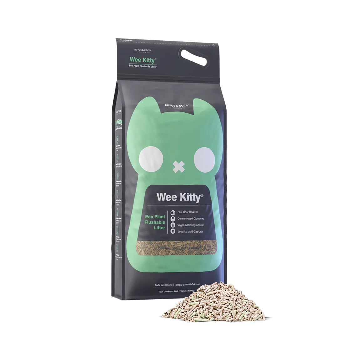 Rufus & Coco Cat Litter - Wee Kitty Eco Plant Flushable 