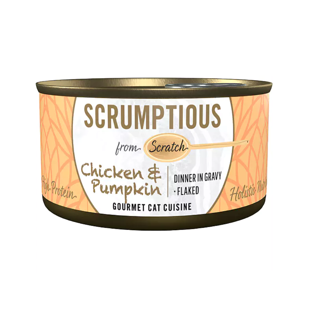 Scrumptious From Scratch Wet Cat Food - Chicken & Pumpkin Canned