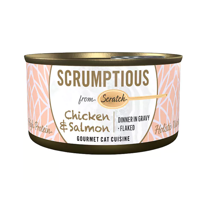 Scrumptious From Scratch Wet Cat Food - Chicken & Salmon Canned