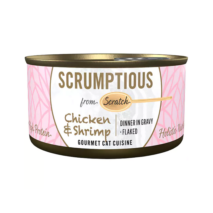 Scrumptious From Scratch Wet Cat Food - Chicken & Shrimp Canned