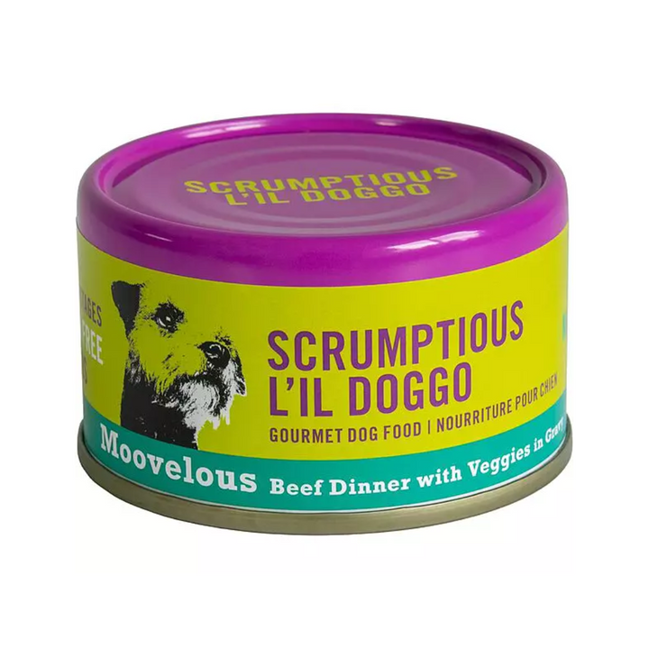 Scrumptious Doggo Wet Dog Food - Beef & Veggie Dinner in Gravy Canned