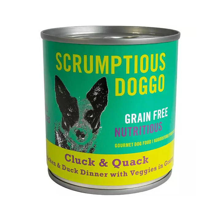 Scrumptious Doggo Wet Dog Food - Chicken Duck & Veggie Dinner in Gravy Canned