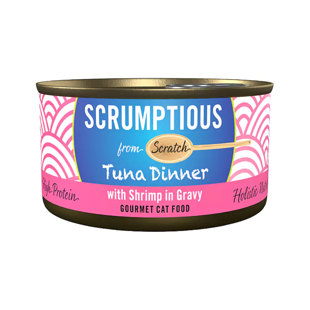 Scrumptious From Scratch Wet Cat Food - Red Meat Tuna & Shrimp Canned