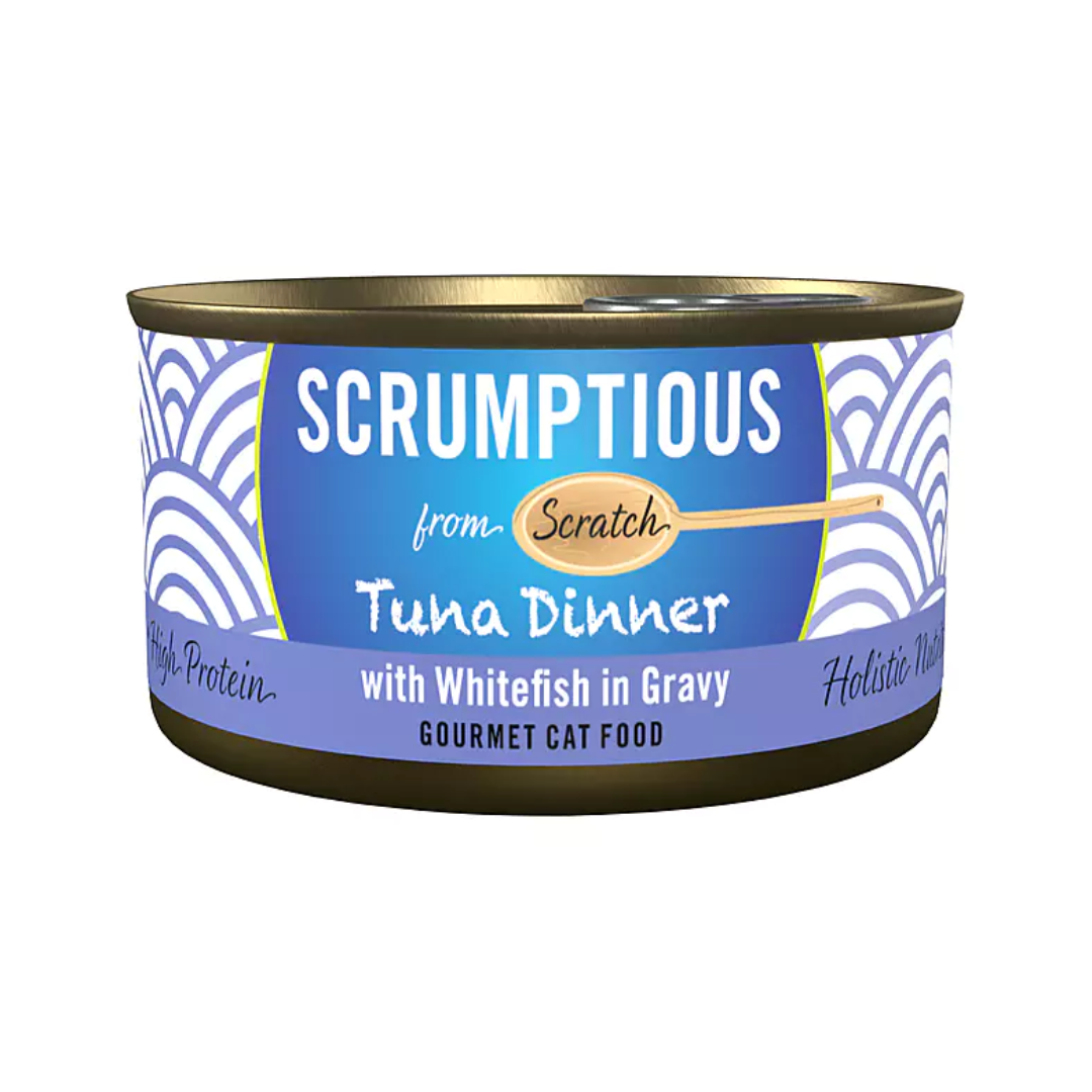 Scrumptious From Scratch Wet Cat Food - Red Meat Tuna & Whitefish Canned