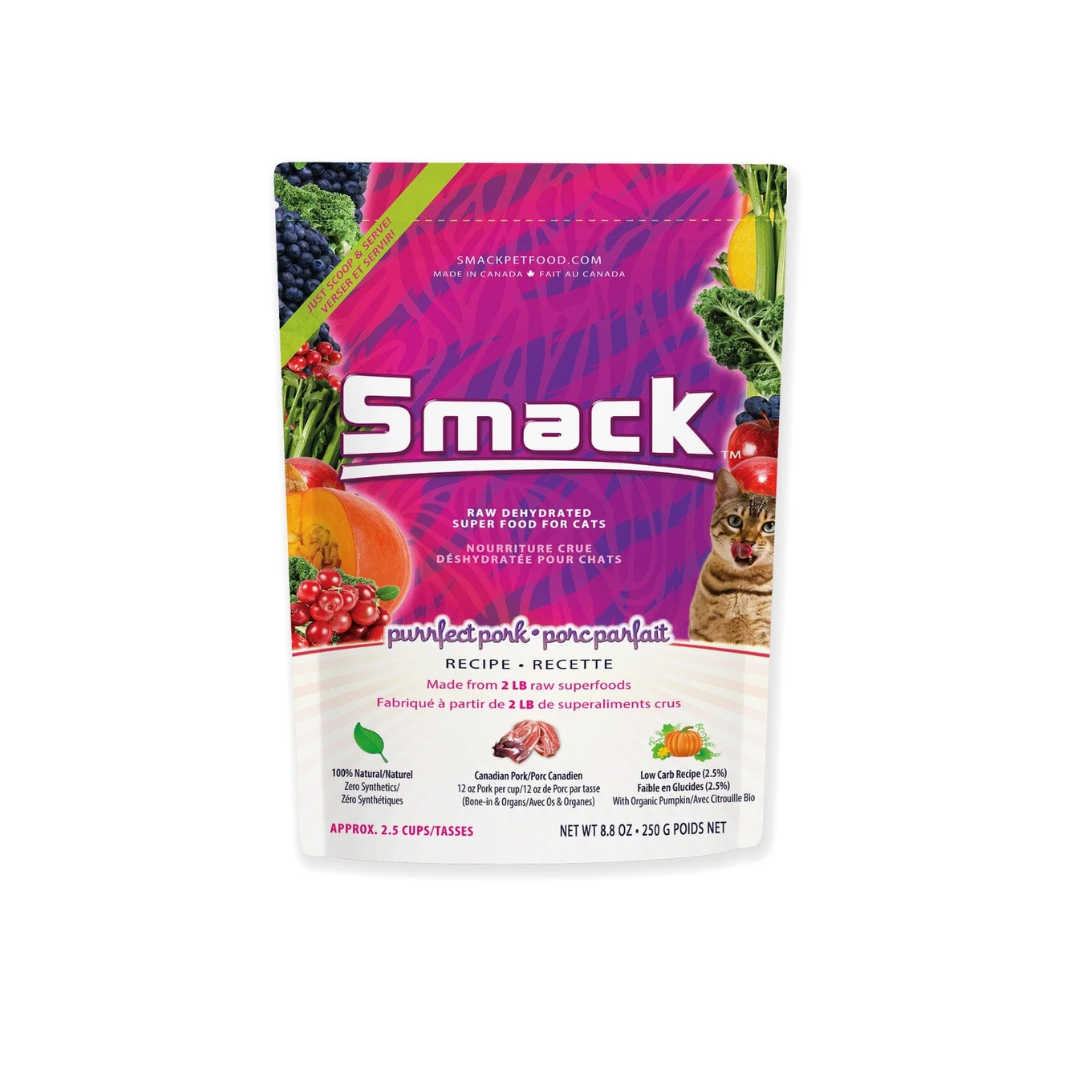 Smack Dehydrated Cat Food - Purrfect Pork