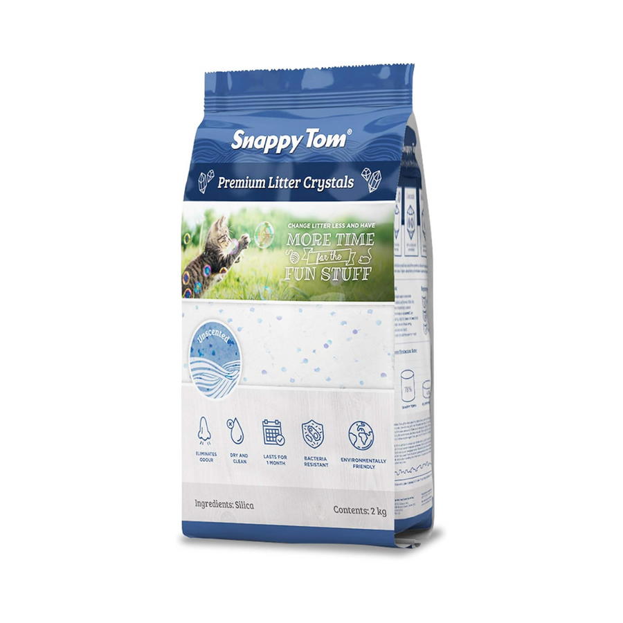 Snappy Tom Cat Litter - Premium Crystal Unscented 