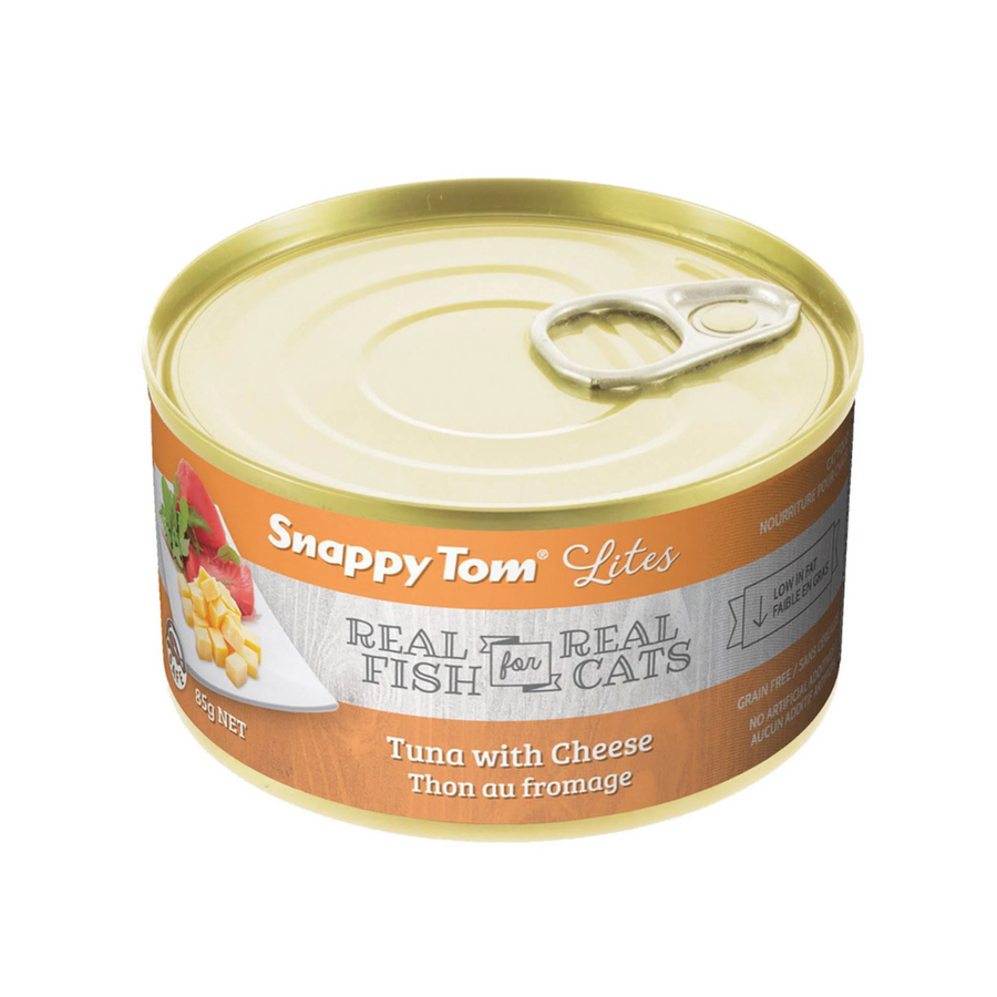 Snappy Tom Lites Wet Wet Cat Food - Tuna with Cheese Canned 