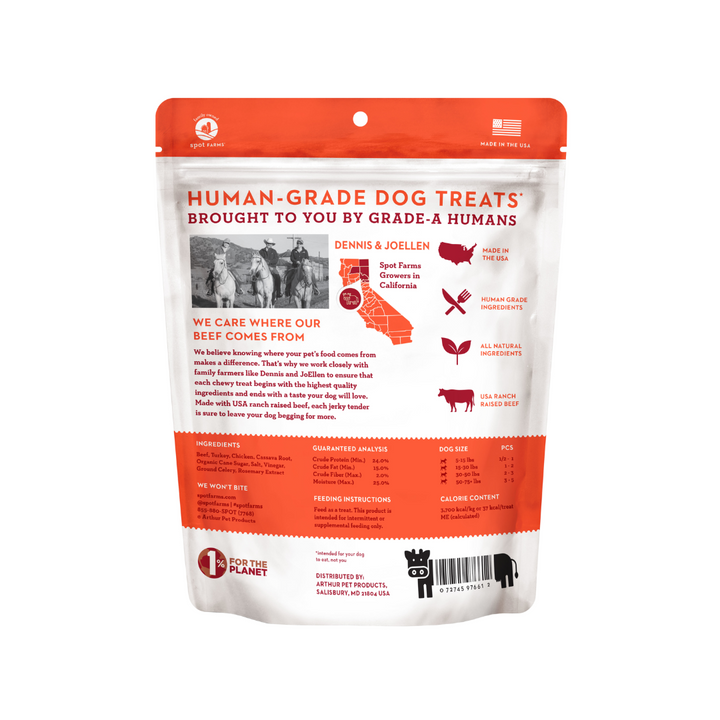 Spot Farms Dog Treats - Basics Beef Jerky Tenders