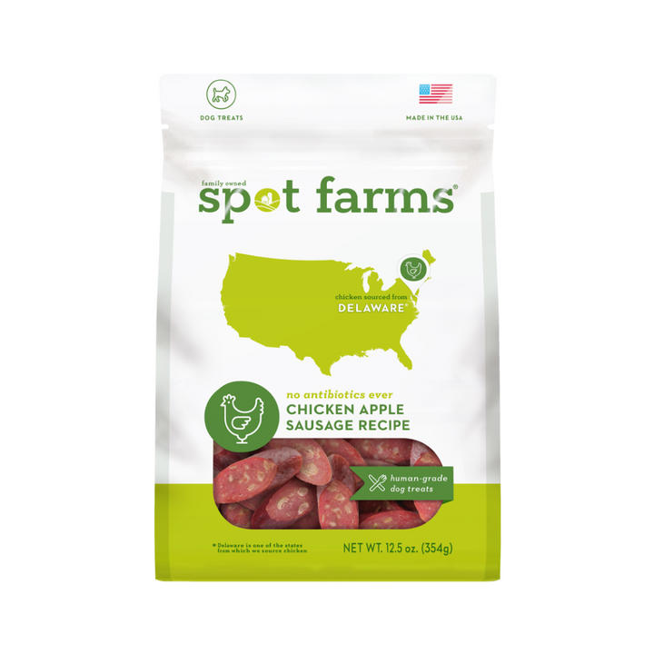 Spot Farms Dog Treats - Chicken Apple Sausage