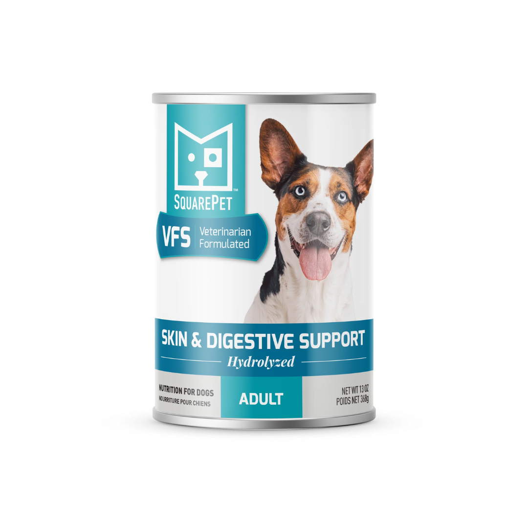 Square Pet Wet Dog Food  - VFS Canine Skin & Digestive Support Canned