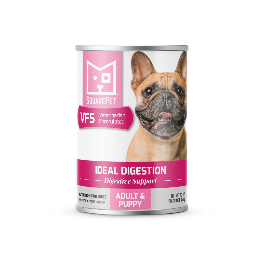 Square Pet Wet Dog Food - VFS Canine ldeal Digestion Formula Canned