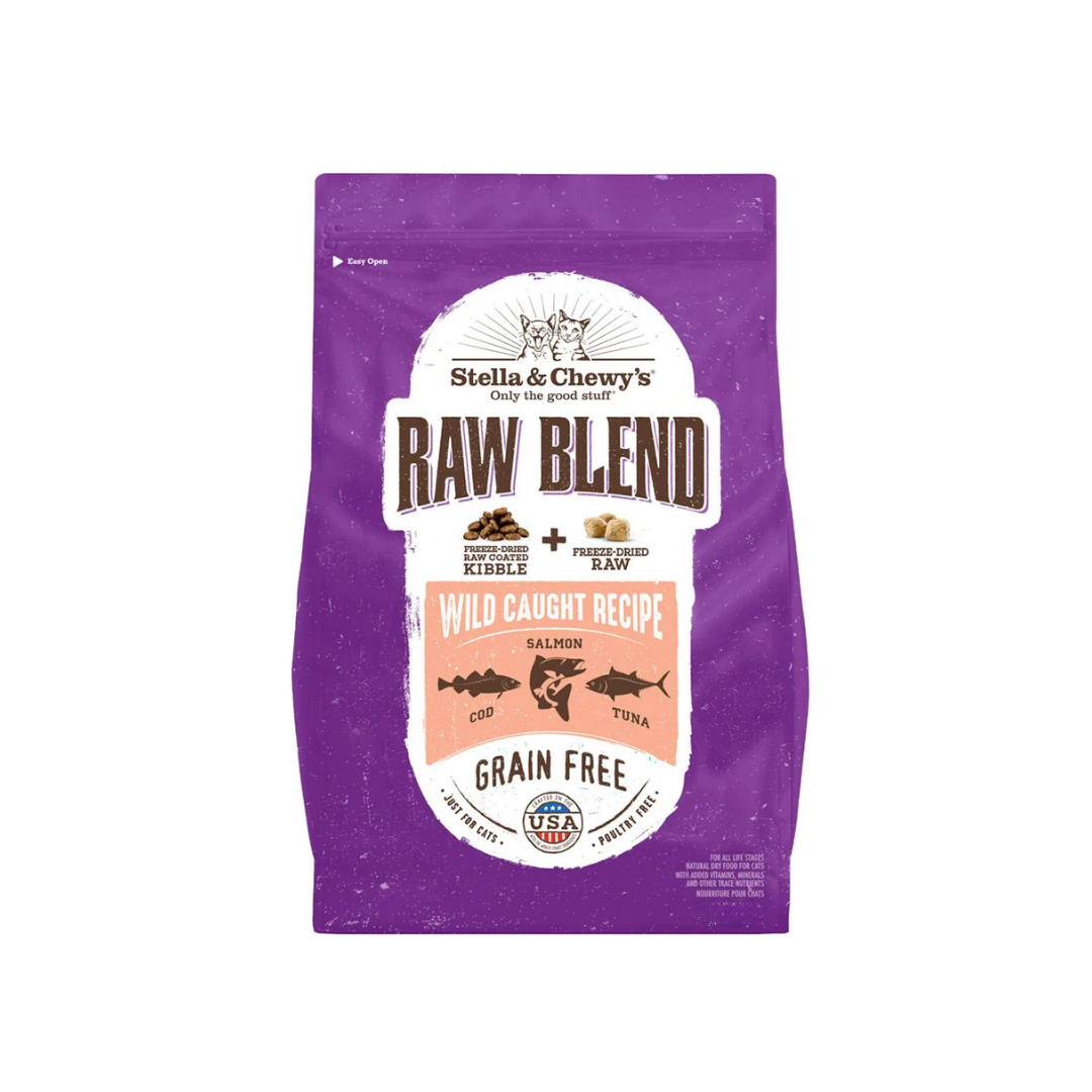 Stella & Chewy's Freeze-Dried Cat Food - Raw Blend Kibble Wild Caught Recipe