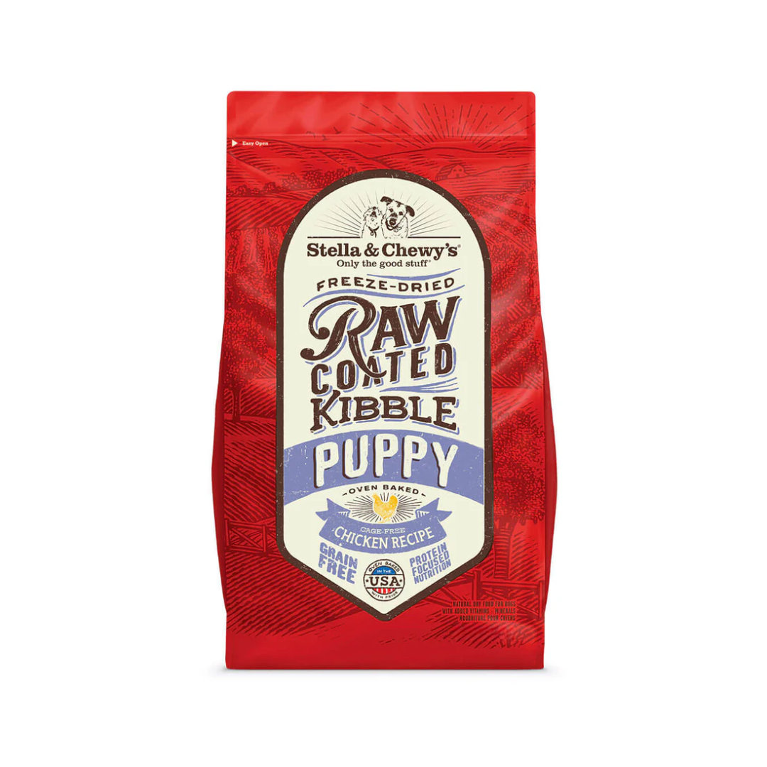 Stella & Chewy's Freeze-Dried Dog Food - Puppy Grain-Free Cage-Free Chicken Raw Coated Kibble