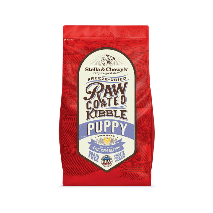 Stella & Chewy's Freeze-Dried Dog Food - Puppy Grain-Free Cage-Free Chicken Raw Coated Kibble