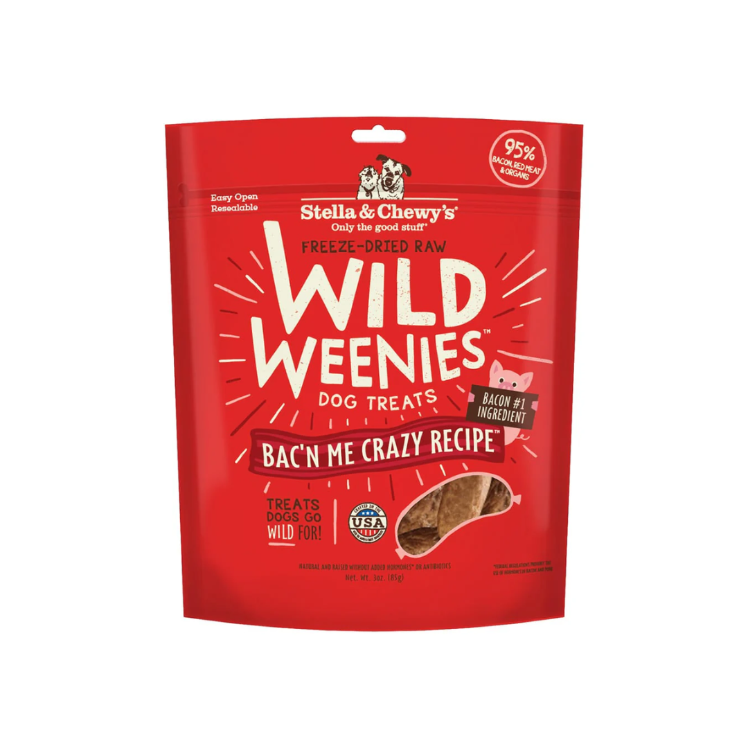 Stella & Chewy's Freeze-Dried Dog Treats - Wild Weenies Bac’n Me Crazy Recipe