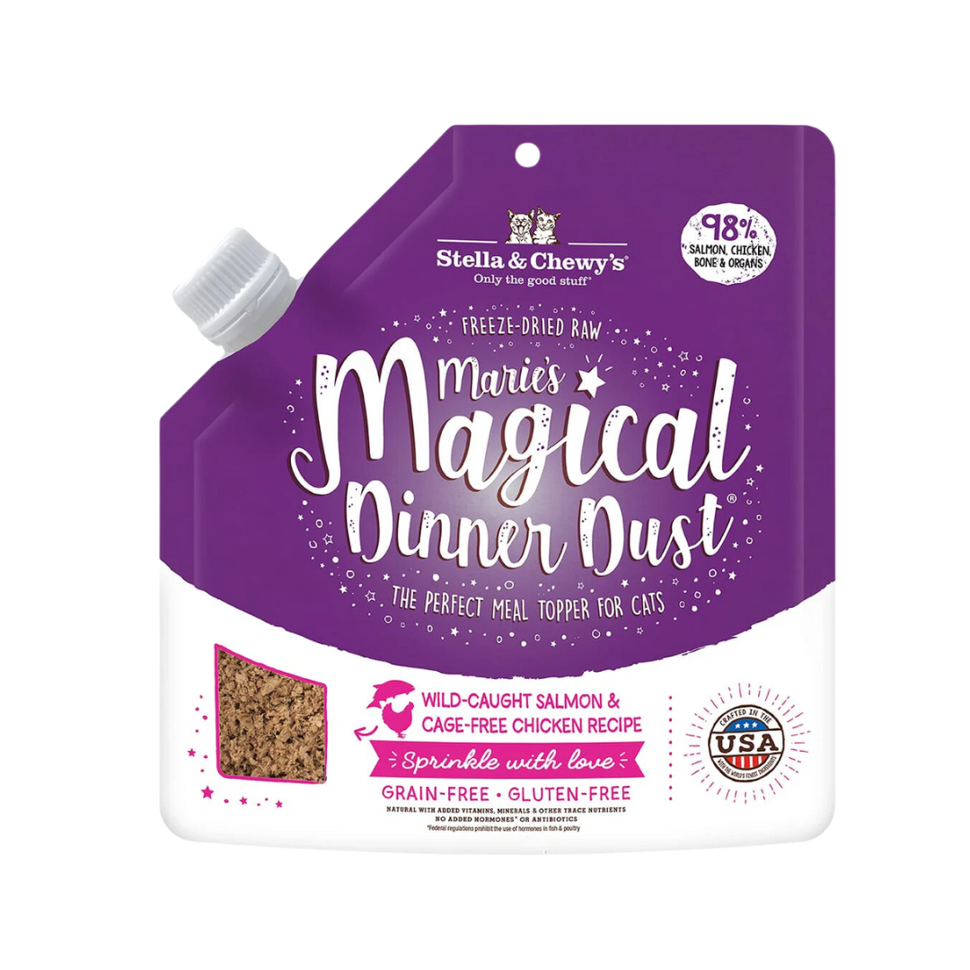 Stella & Chewy's Freeze-Dried Raw Cat Meal Mixers - Marie’s Magical Dinner Dust Salmon & Chicken