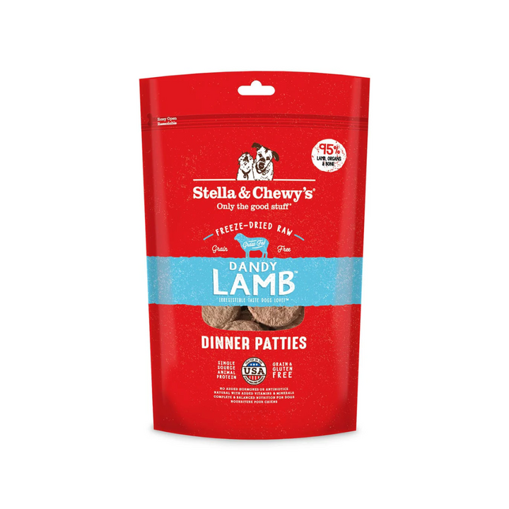 Stella & Chewy's Freeze-Dried Raw Dog Food - Dandy Lamb Dinner Patties