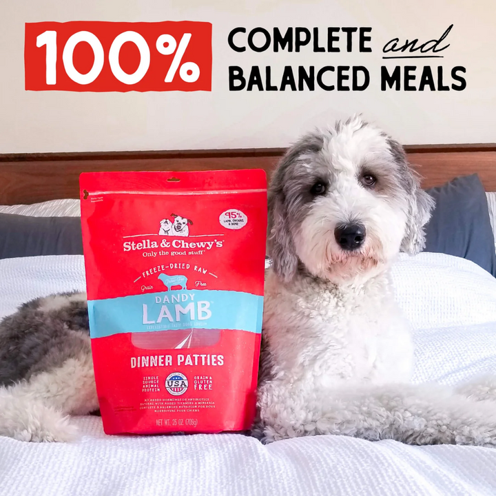 Stella & Chewy's Freeze-Dried Raw Dog Food - Dandy Lamb Dinner Patties