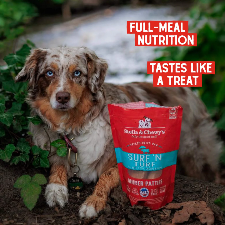 Stella & Chewy's Freeze-Dried Raw Dog Food - Surf ‘N Turf Dinner Patties