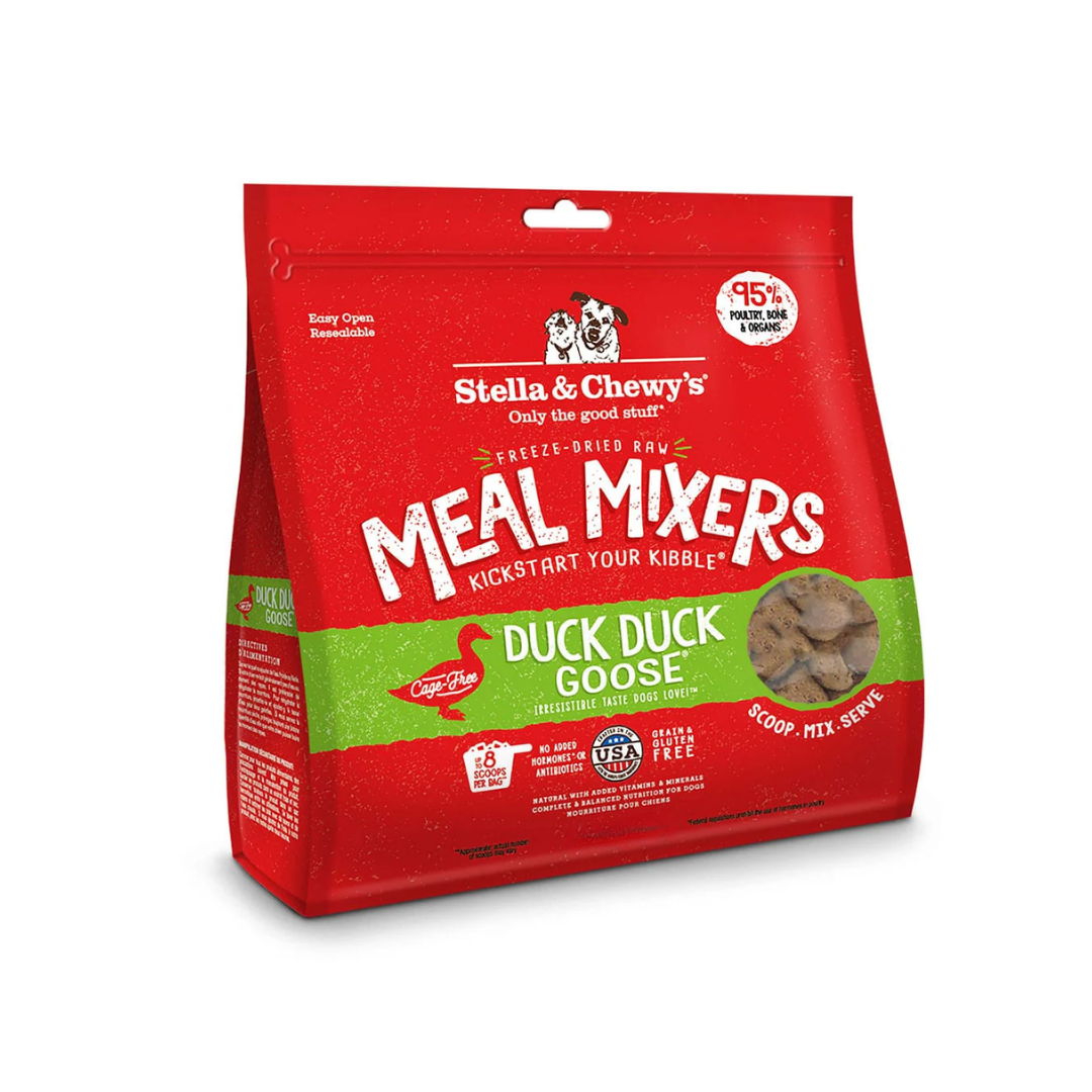 Stella & Chewy's Freeze-Dried Raw Dog Meal Mixers -Duck Duck Goose