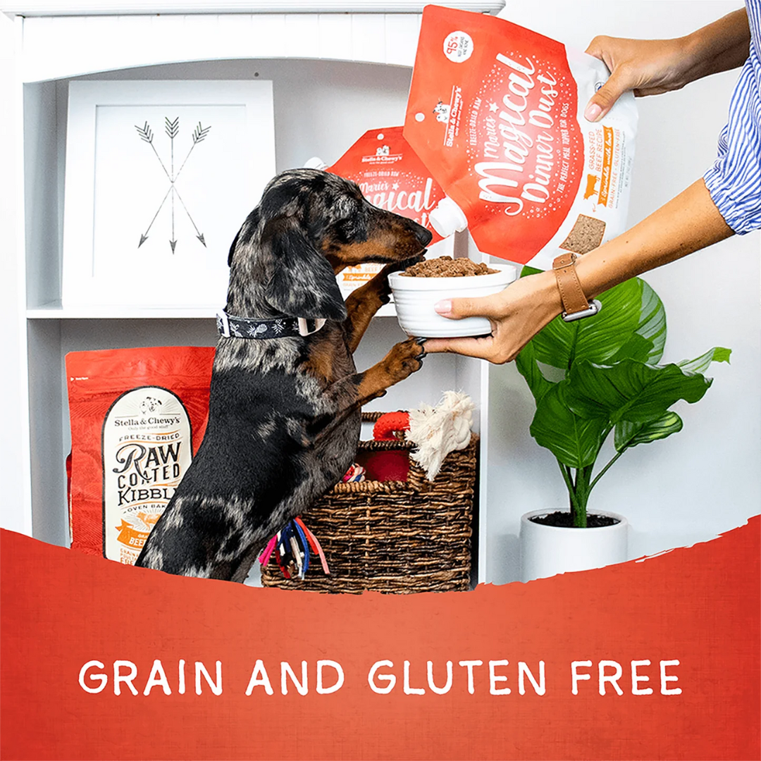 Stella & Chewy's Freeze-Dried Raw Dog Meal Mixers - Marie’s Magical Dinner Dust Grass-Fed Beef