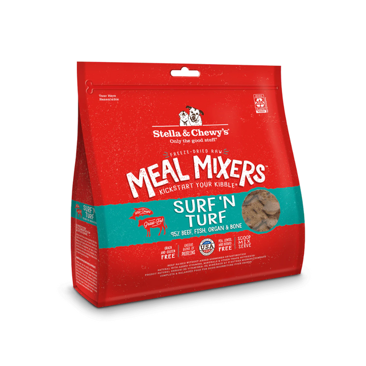 Stella & Chewy's Freeze-Dried Raw Dog Meal Mixers - Surf 'N Turf