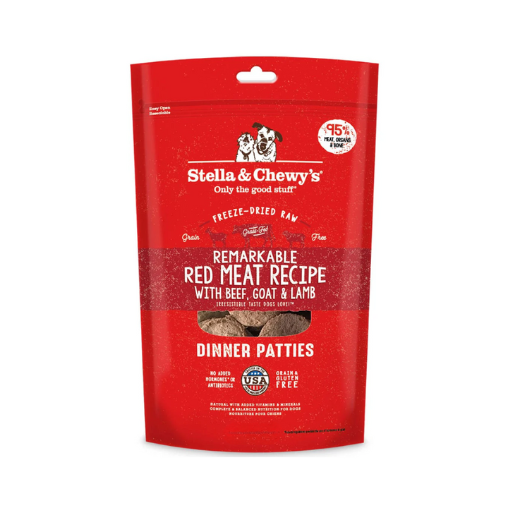 Stella & Chewy's Freeze Dried Raw Dog Food - Remarkable Red Meat Dinner Patties