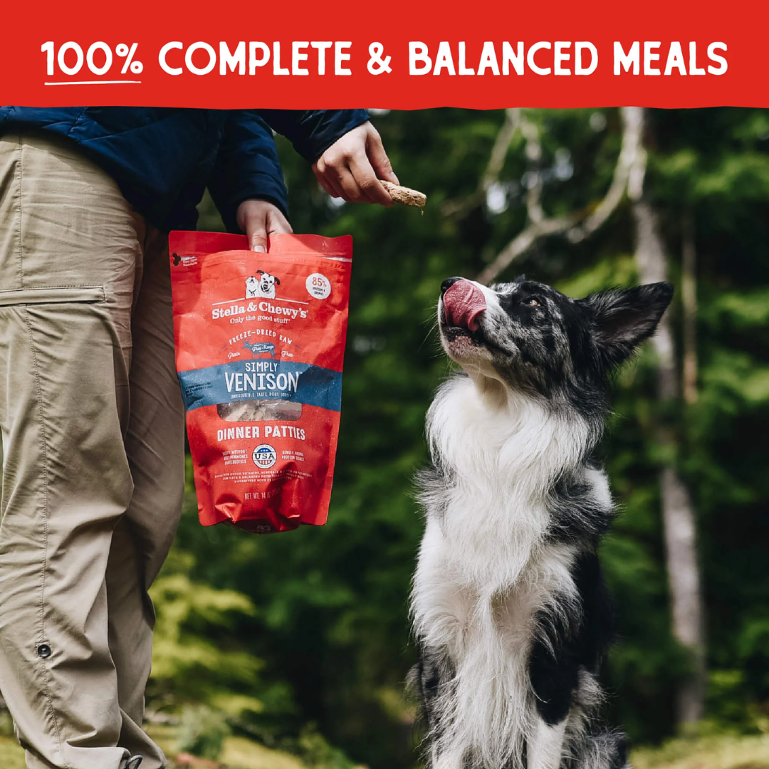 Stella & Chewy's Freeze Dried Raw Dog Food - Simply Venison Patties