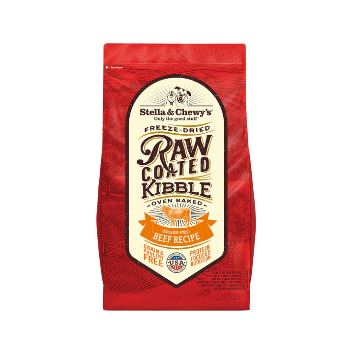 Stella & Chewy's Raw Freeze-Dried Dog Food - Grass-Fed Beef Coated Kibble