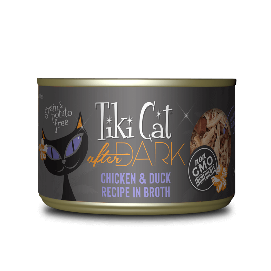 Tiki Cat Wet Cat Food - After Dark Chicken & Duck in Broth Canned