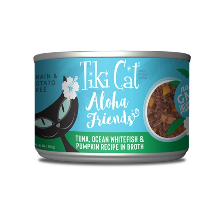 Tiki Cat Wet Cat Food - Aloha Friends Tuna, Ocean Whitefish & Pumpkin Canned 
