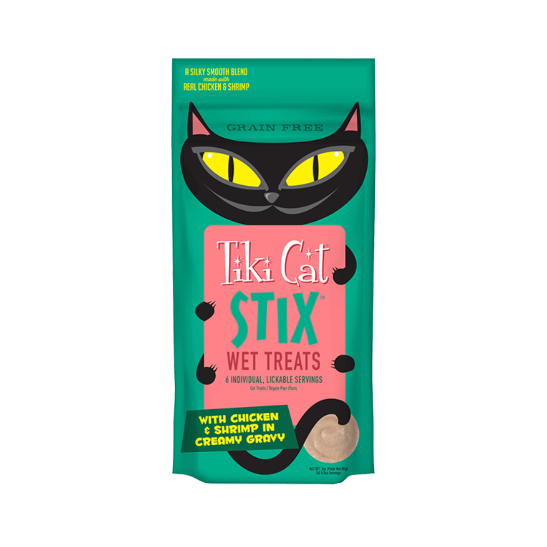 Tiki Cat Wet Cat Treats - STIX Chicken & Shrimp