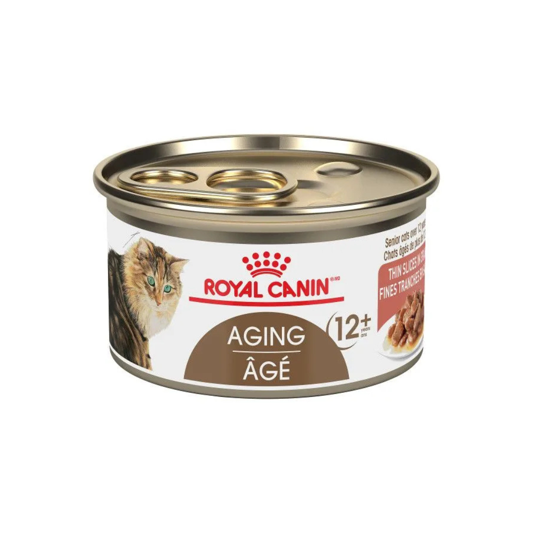 Royal Canin Wet Cat Food - Aging 12 Plus Thin Slices in Gravy Canned