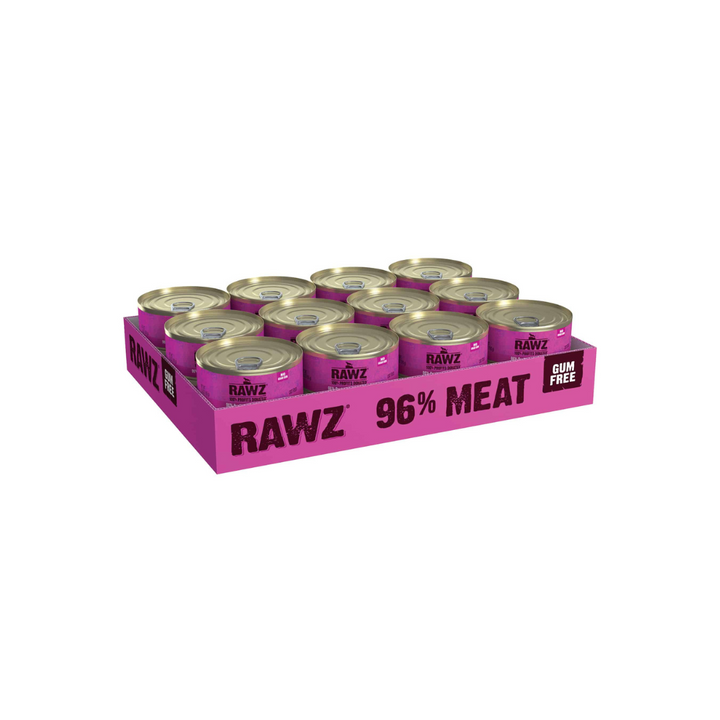 Rawz Wet Cat Food - 96% Duck & Duck Liver Canned