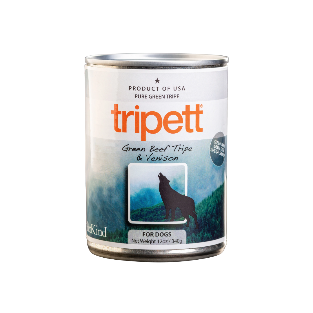 PetKind Wet Dog Food - Tripett Green Beef Tripe & Venison Canned