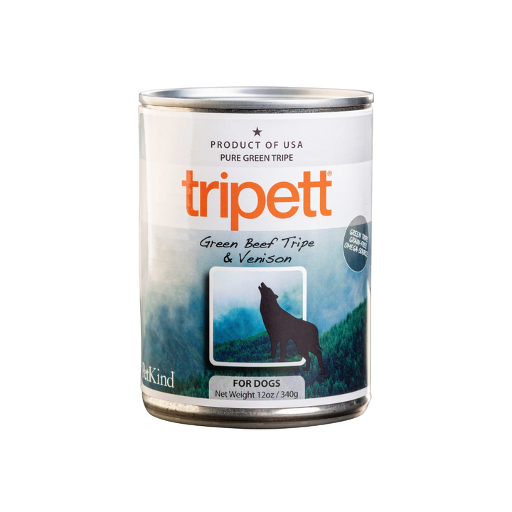 PetKind Wet Dog Food - Tripett Green Beef Tripe & Venison Canned