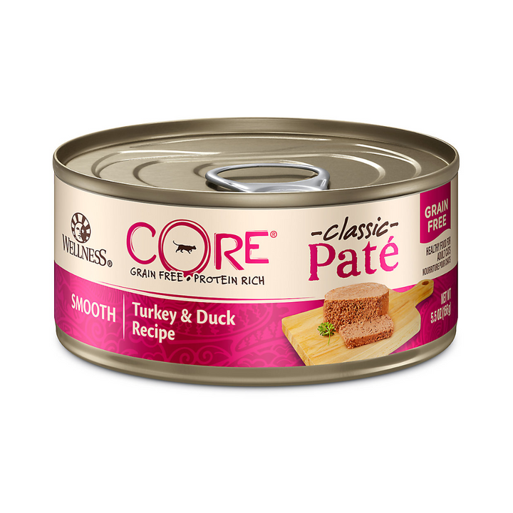 Wellness Wet Cat Food - Core Turkey & Duck Pate Canned 
