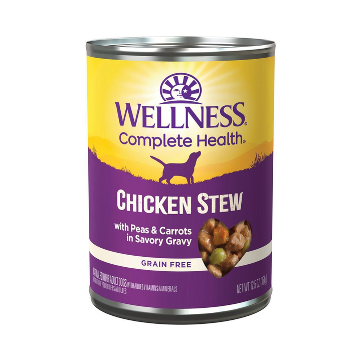 Wellness Wet Dog Food - Complete Health Chicken Stew Canned