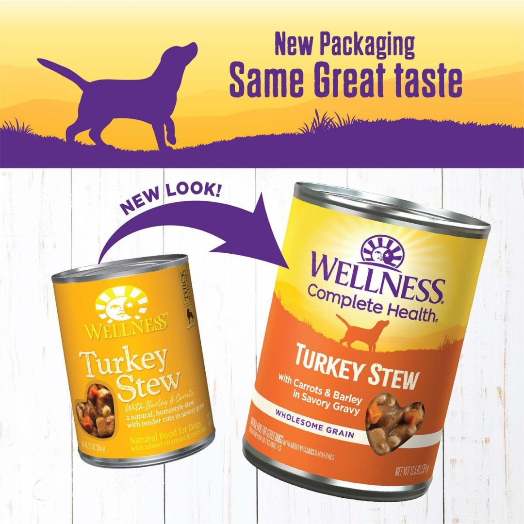 Wellness Wet Dog Food - Complete Health Turkey Stew Canned