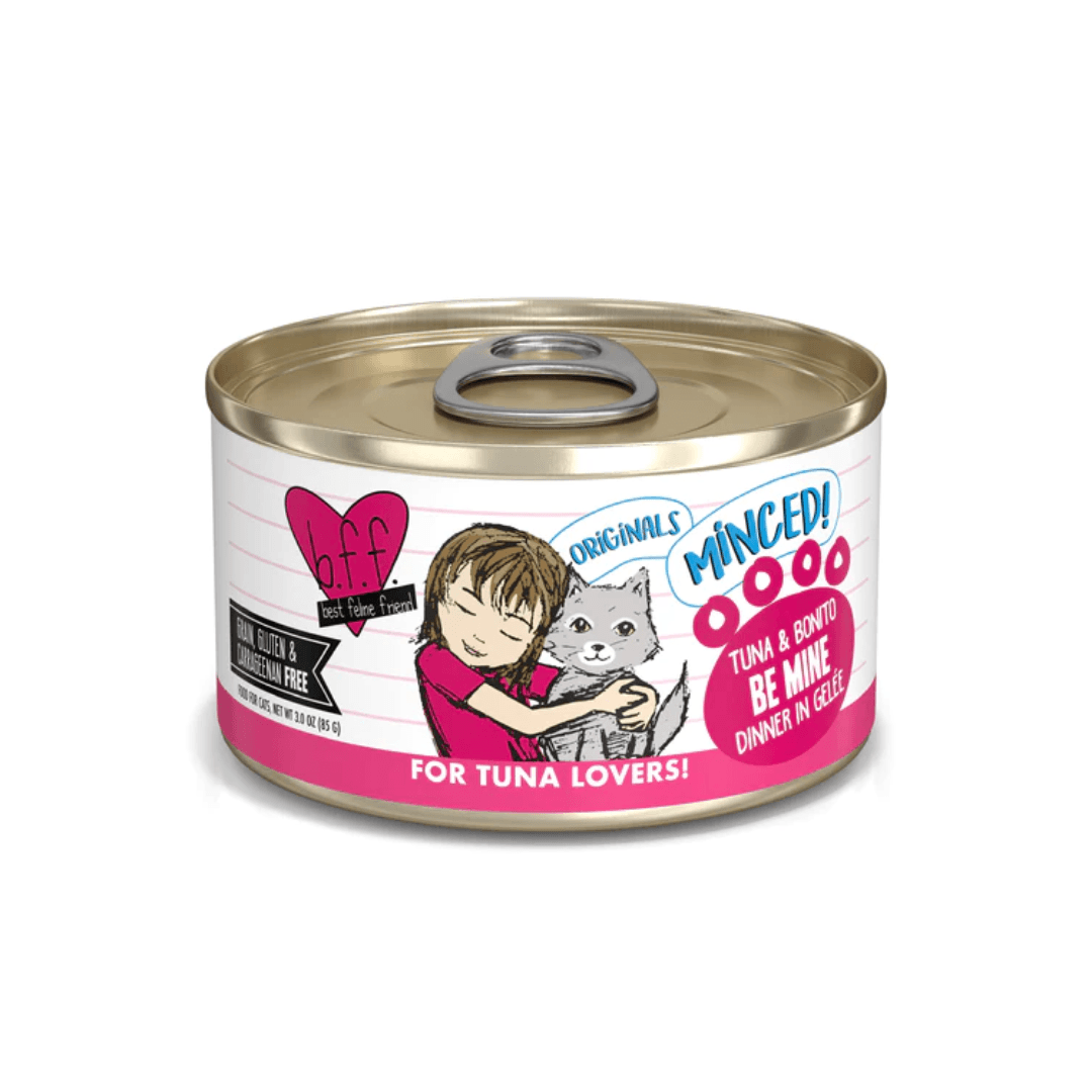 Weruva Wet Cat Food - BFF Minced Tuna & Bonito Be Mine in Gelee Canned 