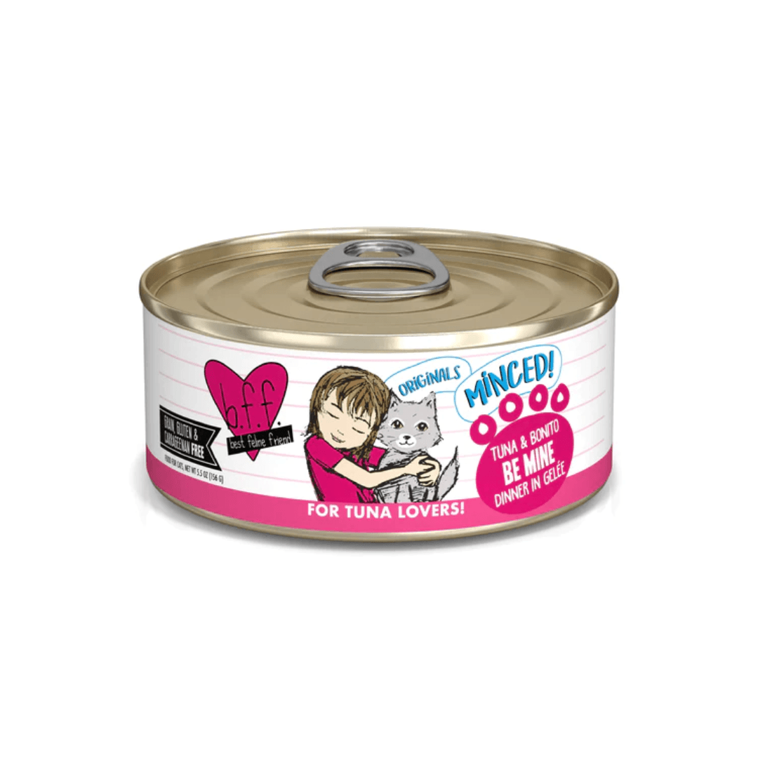 Weruva Wet Cat Food - BFF Minced Tuna & Bonito Be Mine in Gelee Canned 