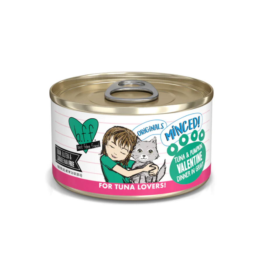 Weruva Wet Cat Food - BFF Minced Tuna & Pumpkin Valentine in Gravy 