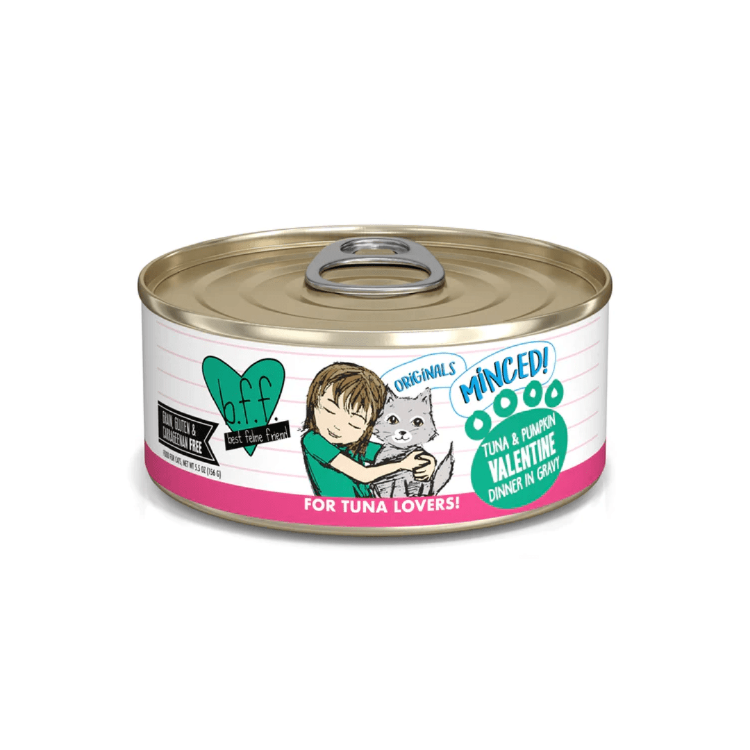 Weruva Wet Cat Food - BFF Minced Tuna & Pumpkin Valentine in Gravy 