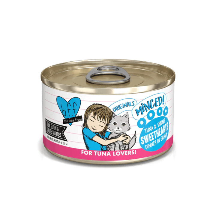 Weruva Wet Cat Food - BFF Minced Tuna & Shrimp Sweethearts in Gravy Canned 