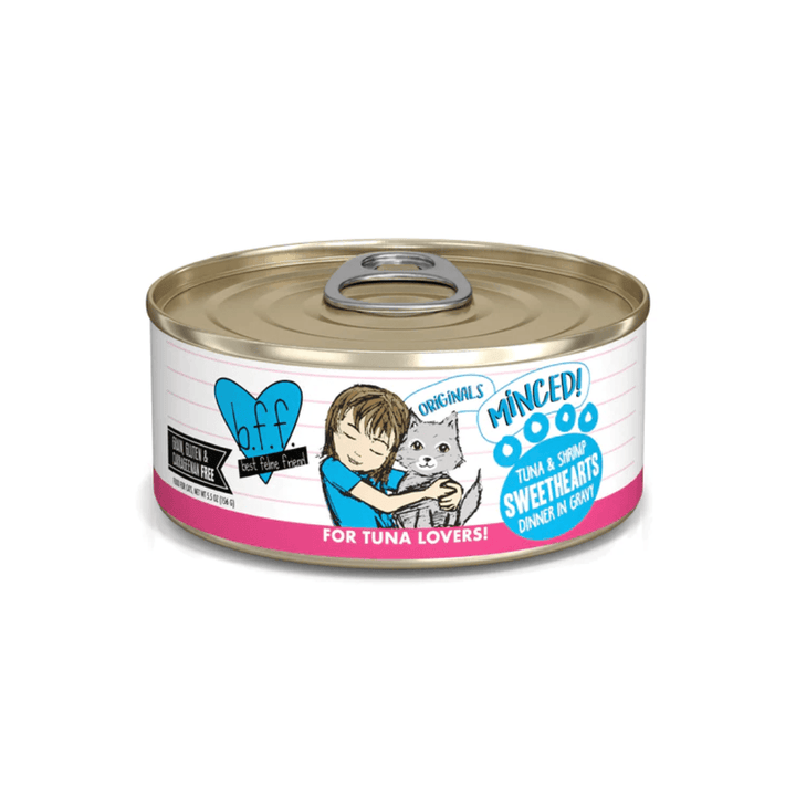 Weruva Wet Cat Food - BFF Minced Tuna & Shrimp Sweethearts in Gravy Canned 