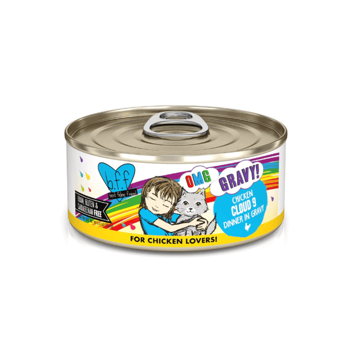 Weruva Wet Cat Food - BFF OMG Chicken Cloud 9 Chicken Dinner in Gravy Canned 