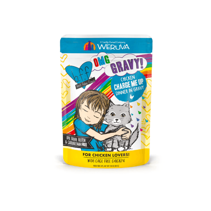 Weruva Wet Cat Food - BFF OMG Gravy Chicken Charge Me Up Chicken Dinner in Gravy Pouch 