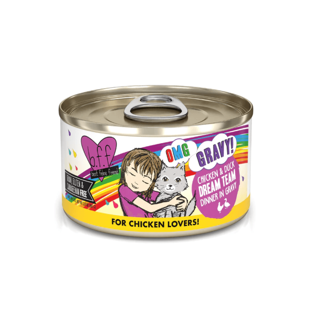 Weruva Wet Cat Food - BFF OMG Gravy Chicken & Duck Dream Team Canned 