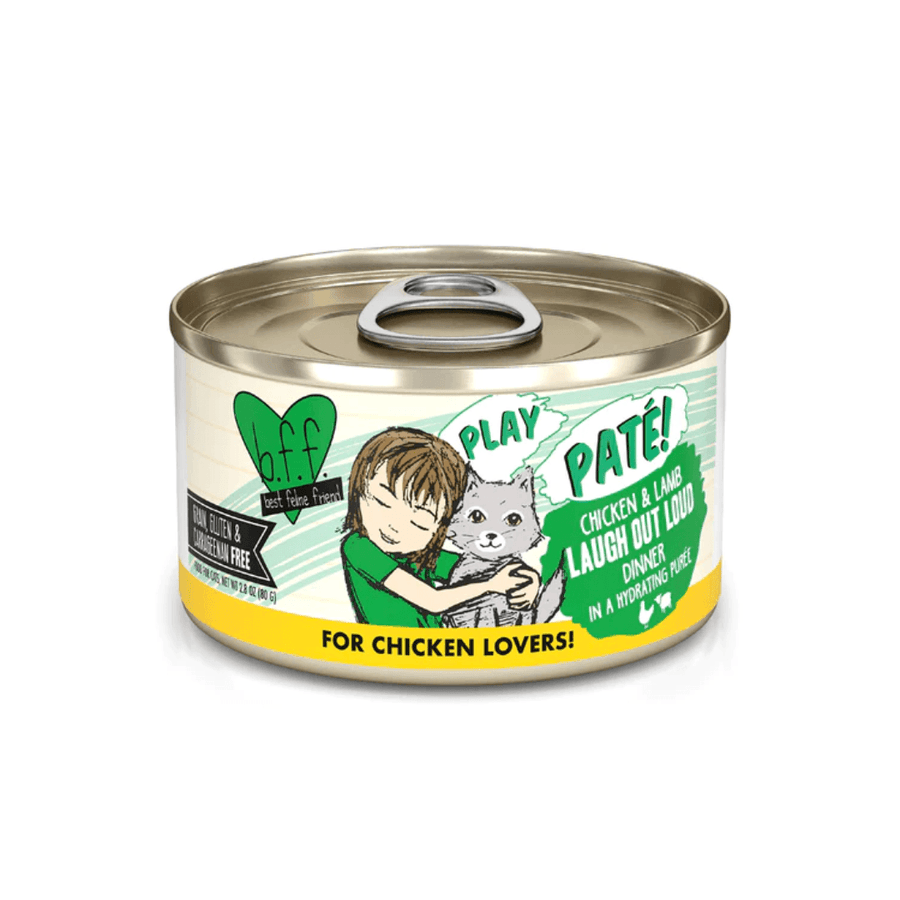 Weruva Wet Cat Food - BFF PLAY Paté Chicken & Lamb Laugh Out Loud in a Hydrating Purée Canned 